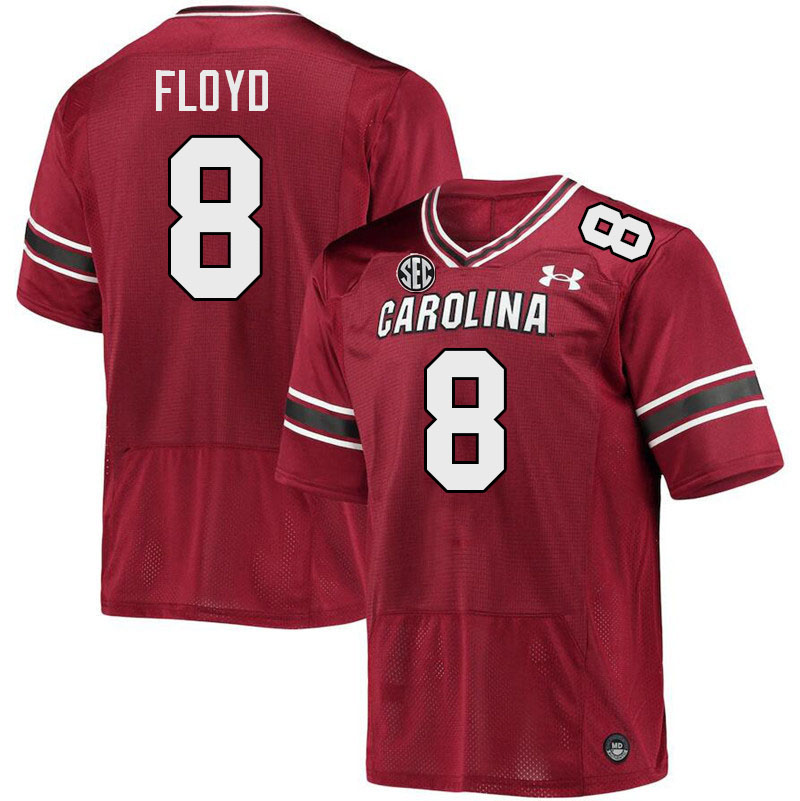 Men #8 Emory Floyd South Carolina Gamecocks College Football Jerseys Stitched-Garnet